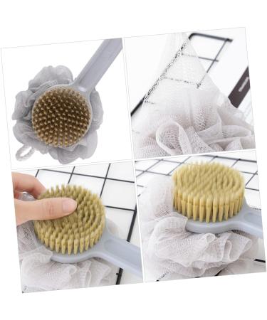 Healeved Double Sided Bath Brush Loofah Dish Sponge Set - 3 PCs | Body & Foot Exfoliating Scrubber | Shower & Back Scrubber Brushes - Buy Online on GoSupps.com