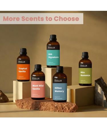 Musk Wild Vanilla Fragrance Oil ESSLUX 100ml 3.3 oz Large Single Scented Oils Aromatherapy Essential Oils for Home for Diffuser Massage Soap Candle Making Scents - Buy Online on GoSupps.com