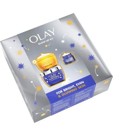 Olay Moisturiser Gift Box Womens Skin Care Gift Sets & Kits Vitamin C + AHA 24 Face Cream 50ml Retinol 24 MAX Night Cream 50ml & Eye Cream 15ml For Smooth & Glowing Skin - Buy Online on GoSupps.com