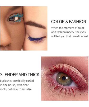 Joyeee Coloured Mascara Waterproof Brown Mascara Voluminous 4pcs 4D Silk Fiber False Lash Effect Tubing Mascara Eyelash Comb Volume Length Long Lasting Smudge Proof Lashes Make Up for Women Girl #043 - Buy Online on GoSupps.com