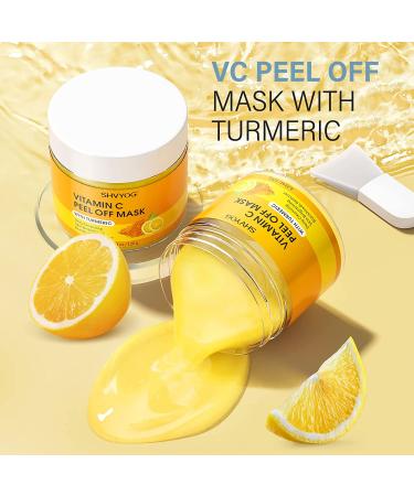 SHVYOG Vitamin C Peel Off Face Mask with Turmeric - Blackhead Remover & Deep Cleansing for Large Pores - Buy Online on GoSupps.com