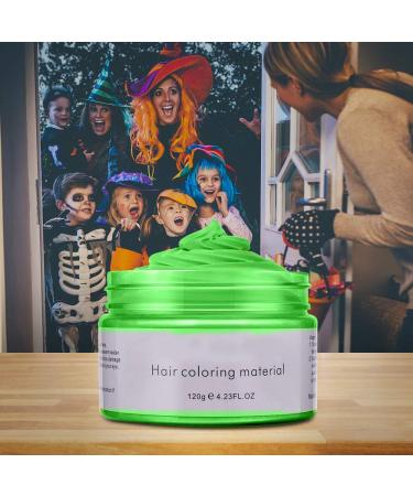 Acosexy Green Hair Dye Wax 4.23oz for Instant Hairstyle - Natural Coloring for Cosplay, Halloween Parties - Buy Online on GoSupps.com