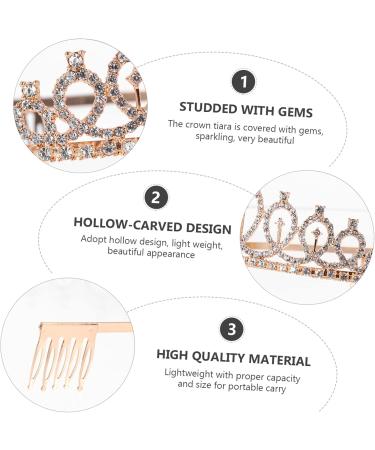 MAGICLULU 3 Sets Party Decoration Scrunchies Wedding Headpiece Bride Happy Birthday Sash Crown Party Decorative Crown Headband Gold Ceremonial Belt Alloy Material - Buy Online on GoSupps.com