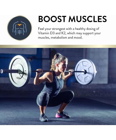 Mt. Angel Vitamins Vegan Vitamin D3 & K2 Liquid Supplement | 5000 IU D3 Trans MK7 K2 | Gluten-Free Non-GMO | Daily Sunshine for Adults & Kids - Buy Online on GoSupps.com