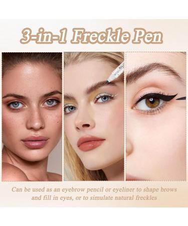4pcs Freckle Makeup Pen Long Lasting Freckle Makeup Pen Waterproof Easy to Apply Natural Freckle Pen - Buy Online on GoSupps.com