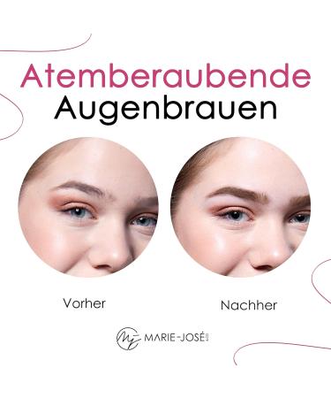 Marie-Jos & Co Light Brown Eyebrow Color Set - Vegan Henna DIY Kit for 10 Treatments - Naturally Color Your Brows! - Buy Online on GoSupps.com
