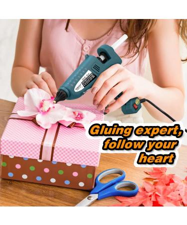 100 Watt Hot Glue Gun Kit with 30 Sticks - Full Size Green Glue Gun Set - Buy Online on GoSupps.com