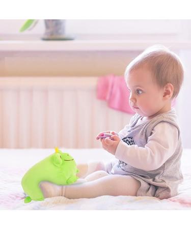 JUNERAIN Super Soft Frog Plush Stuffed Animal 30cm - Fluorescent Green | Cute Squishy Hugging Pillow Toy for Kids, Toddlers, Boys, Girls - Cuddly Frog Decoration - Buy Online on GoSupps.com