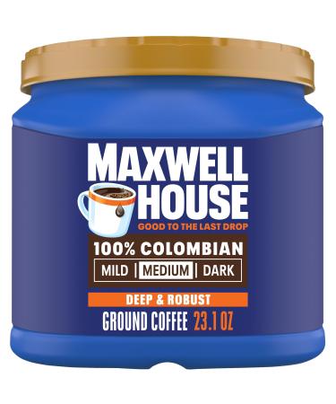 Maxwell House Caf moulu 654 9 g torr faction moyenne 100 % colombien