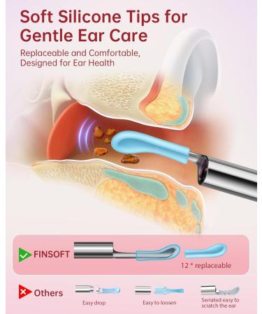 Premium Ear Wax Removal Tool Camera - 1296P HD 6 LED Lights & 10 Picks for iOS/Android - Coral Pink - Buy Online on GoSupps.com