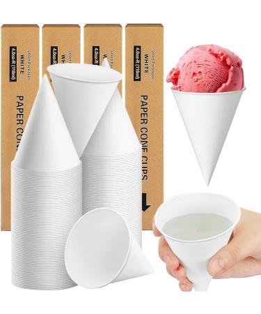800 Pcs Snow Cone Cups 4oz Disposable Paper Water Cups Shaved Ice Cup Dessert Bowls for Family Gathering Wedding Party Office Gym Exhibition Business - Buy Online on GoSupps.com