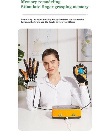 Upgraded Rehabilitation Robot Gloves Two Hands Can Exercise At The Same Time for Arthritis Stroke Hemiplegia Cerebral Palsy Hand Paralysis Patients Physiotherapy Device(Size:L Color:Orange) Large Orange - Buy Online on GoSupps.com