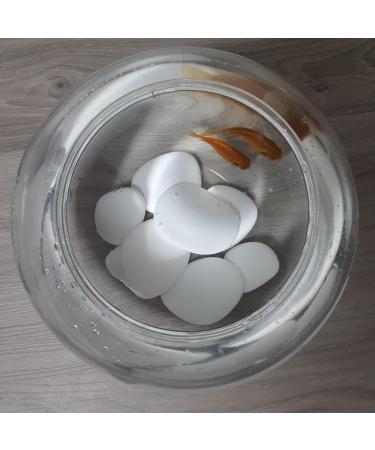 Kalapanta Decoration Stones - Recycled Plastic for Vases Aquariums & Gardens | 95 White Stones ( 5-8 cm) - Eco-Friendly Home Decor - Buy Online on GoSupps.com