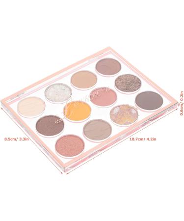 NOLITOY 12 Girds Colorful Matte Shimmer Eyeshadow Palette for Eye Makeup High Pigmented Eye Shadow Primer Powder Palet A As Shown - Buy Online on GoSupps.com