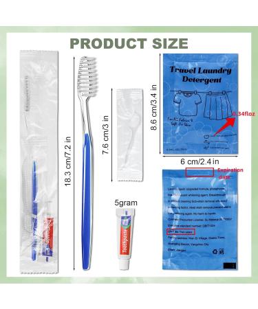 Bulk Hygiene Kits for Homeless | Disposable Toothbrushes Toothpaste & Laundry Detergent | Travel Size Essentials - Buy Online on GoSupps.com