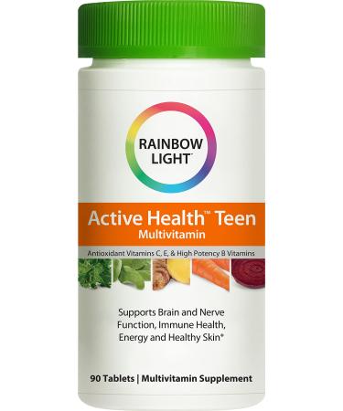 Rainbow Light Active Health Teen with Derma Complex Food-Based Multivitamin 90 Tablets