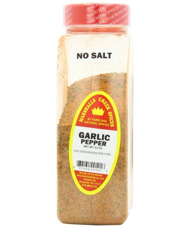 Marshalls Creek Spices Garlic Pepper Seasoning No Salt 11 Ounce