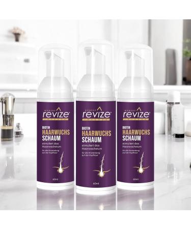 Revisze Womens Tuim stimulates hair growth for denser and fuller hair 3month pack with biotin 3 x 60 ml - Buy Online on GoSupps.com