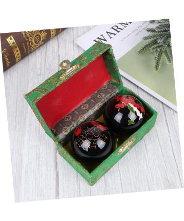 Magiclulu Chinese Massage Balls - 4 Pcs Baoding Balls for Health & Meditation - Fitness & Relaxation in Brocade Box - Buy Online on GoSupps.com