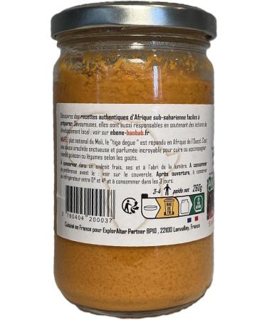  EBENE&BAOBAB Maf sauce from Ebene&Baobab - Peanuts Tomatoes and Spices Meets - Up to 4 People - Pack of 2 x 260 g Cooked in France - Eco-responsible Delivery at a Relay Point - Buy Online on GoSupps.com