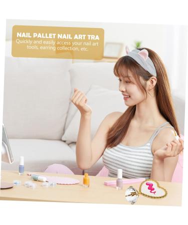  FRCOLOR FRCOLOR Set of 3 nail art display stands polish color mixing palette makeup box makeup box mixing tray makeup palette - Buy Online on GoSupps.com