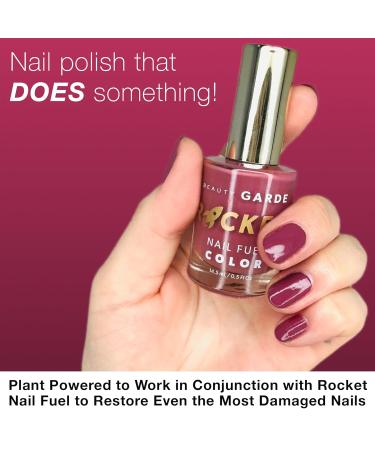 BeautyGARDE Rocket Nail Fuel & Mauve Madame Nail Polish 2 Pack - Nail Strengthener & Growth Treatment - 7-Free Nonie Cr me - 1 Oz - Buy Online on GoSupps.com