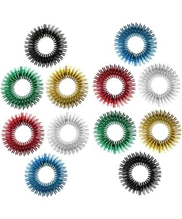 Gatuida 24 pc Spring Fingers Massage & Acupressure Toy for Kids | Stress Relief Finger Roller & Spiked Tape Device | International Shipping Available - Buy Online on GoSupps.com