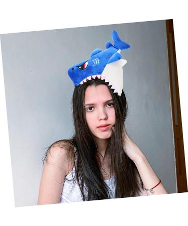 FRCOLOR Shark Headband Cartoon Party Headband Hair Accessories Shark Headpiece Shark Costume Hat Animal Plush Headband Birthday Headband Tiara Clothing Fabric Shark Fin 3d Halloween - Buy Online on GoSupps.com