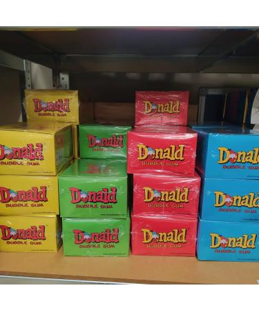 DONALD ML MAPLE LEAF Chewing Bubble Gum 100pcs/box The legend is back! Taste from Childhood Sweet Retro Gift Perfect Present for Men and Women (Red) - Buy Online on GoSupps.com