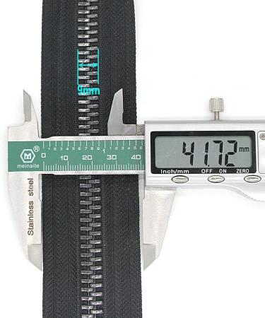 22 Inch Heavy Duty Black Nickel Metal Jacket Zipper - SHUNLI | Sewing Crafts & Replacement Zipper for Jackets, Coats, Bags & Luggage - Buy Online on GoSupps.com