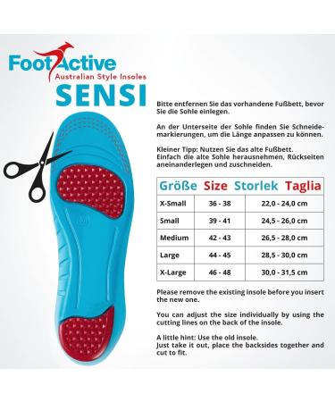 FootActive Sensi Insoles for Sensitive Feet - Comfort for Heels & Balls - Size 44/45 EU - Beige - Buy Online on GoSupps.com