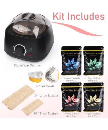 LWMTT Wax Warmer 500 ml Wax Heater Including 400 g Wax Beads Professional Hair Removal Device for All Hair Types Eyebrows F - Buy Online on GoSupps.com