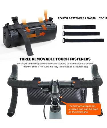 Rogtyo 3L Waterproof Bike Handlebar Pocket | Ideal for Bike Packing & Cycling Travel | Reflex Strip for Racing & Mountain Bikes - Buy Online on GoSupps.com