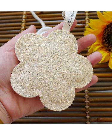 Loofah Dish Sponge - Portable Double-Sided Compostable Sponges | Reusable Dish Sponge Dish Scrubbing Sponges Kitchen Dish Towel for Cleaning Dishes Flowers - Buy Online on GoSupps.com
