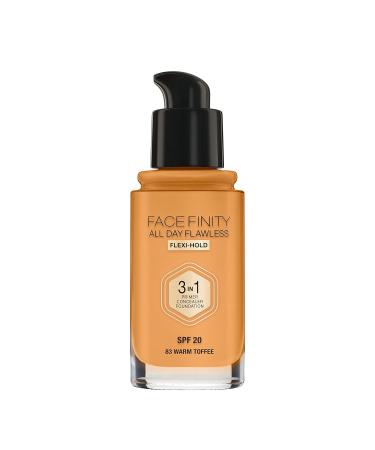Max Factor Facefinity 3-in-1 All Day Flawless Liquid Foundation SPF 20 - Warm Toffee 30ml | Buy Internationally - Buy Online on GoSupps.com