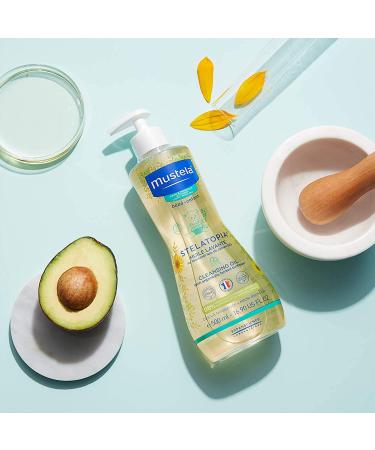 Mustela Stelatopia Eczema-Prone Skin Cleansing Oil - Baby Body Wash - Fragrance-Free - 16.9 fl. oz - Buy Online on GoSupps.com