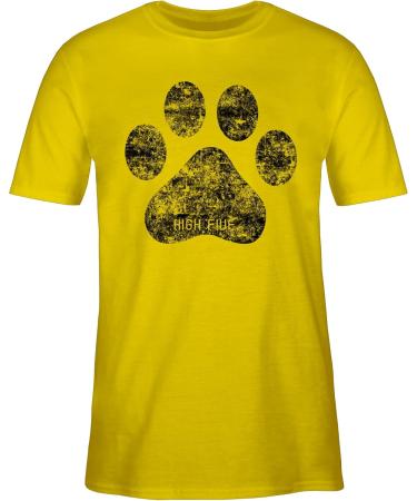Shirtracer Men's T-Shirt - High Five Dog Paw Design | Perfect Gift for Dog Owners | Available in 4XL & Large Sizes - Buy Online on GoSupps.com