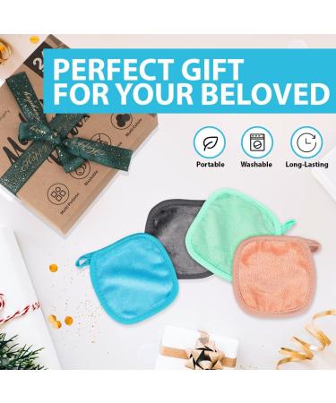 Orighty Reusable Makeup Remover Pads 24 Pack Microfiber Makeup Remover Cloths Cotton Rounds Eco-friendly Face Pads for All Skin Types Makeup Wipes for Facial Cleansing Ideal Gift for Women 5 x 5  - Buy Online on GoSupps.com