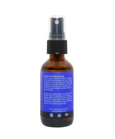 Plantlife Lavender Mist Face and Body Spray - Straight From The Plant 100% Pure Therapeutic Grade - Take with You Everywhere - Made in California 2 oz - Buy Online on GoSupps.com