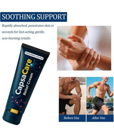 CapsaCare Neuropathy Relief Cream - with Capsaicin & Arnica Menthol for Muscle & Joint Comfort Fast Absorbing Formula for Feet Hands Legs and Waist (2Pcs) - Buy Online on GoSupps.com
