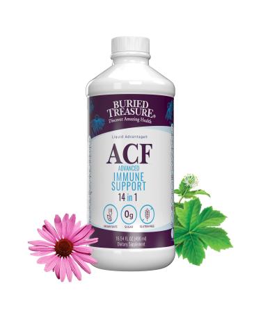 Buried Treasure ACF Advanced Immune Support 16 oz with Elderberry Echinacea and Herbal Blend for Immunity Boost Dietary Supplement - Buy Online on GoSupps.com