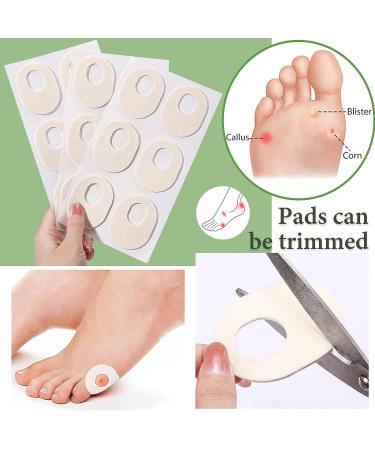 Noverlife 54PCS Oval Shaped Felt Callus Protective Foot Pads - Pain Relief Cushions for Corns, Toes, and Metatarsal - Adhesive Self-Stick Blister Pads - Breathable Foot Care Solution - Buy Online on GoSupps.com