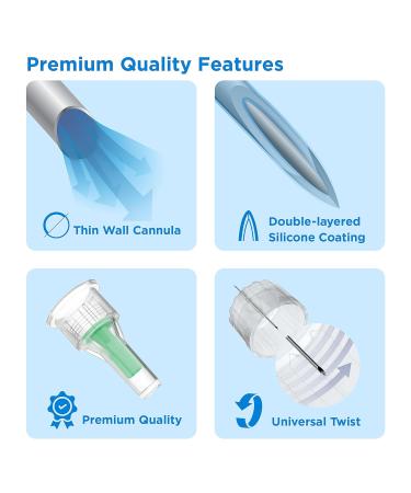 Buy FORA Comfort Insulin Pen Needles 31G 8mm - 100 Pack | Universal Compatibility | Fast International Shipping - Buy Online on GoSupps.com