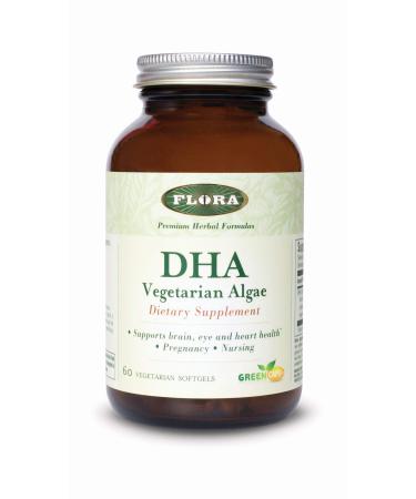 Flora DHA Vegetarian Algae 60 Vegetarian Softgels