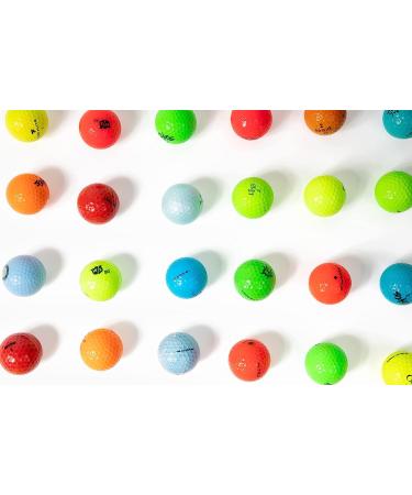 Recycled Colored Golf Balls Bulk Mix - AAA Good Condition - Includes Mesh Carry Bag | Brand Name - Buy Online on GoSupps.com