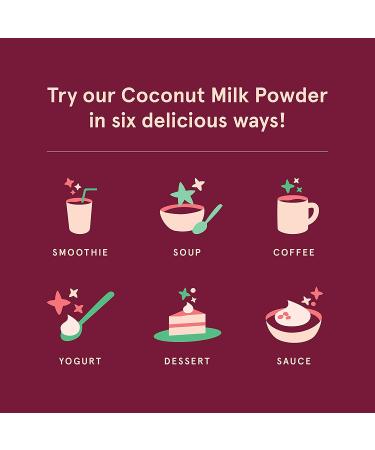 SB Organics Coconut Milk Powder - 1 lb Canister | Organic Non-GMO Vegan Cream Powder from Vietnam | Sugar-Free & Gluten-Free - Buy Online on GoSupps.com