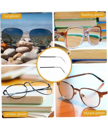 FRCOLOR Eyeglass Arm Replacement - Glasses Accessories & Ear Socks for Nearsighted Glasses - Durable Black Temple Arms - International Shipping Available - Buy Online on GoSupps.com