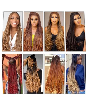WIPPORYA Ginger French Curly Braiding Hair 24 Inch - Pre Stretched Loose Wave Bouncy 350 Braiding Hair - Yaki Crochet Hair for Black Women - 100g/pack - Hair Extensions for Braids - Buy Online on GoSupps.com