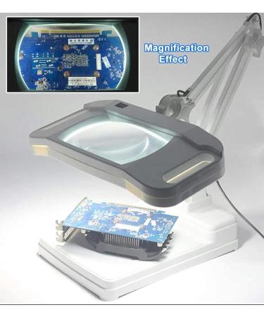 Portable 72 LED Lighted Hands Free with Light Stand - 10X Illuminated Magnifier for Reading Inspection Soldering Needlework Repair Hobby Full of Stars - Buy Online on GoSupps.com