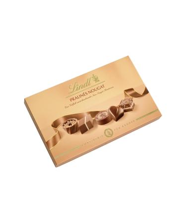 Lindt chocolate - chocolates for connoisseurs nougat |125 G |Pralin s box with 12 fine delicate melting nut nougat Creations in 6 varieties |Praline gift |Chocolate gift Nougat 125 g